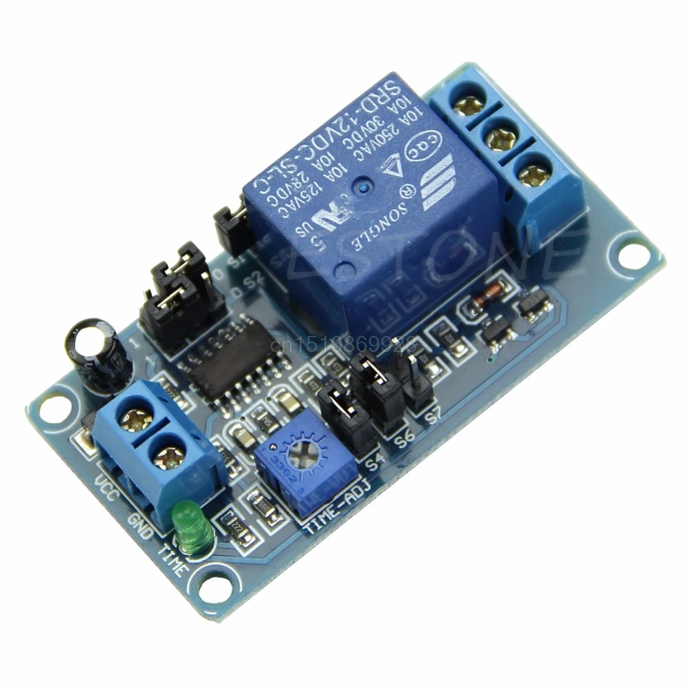 

1PC Delay Relay Delay Turn on / Delay Turn off Switch Module with Timer DC 12V