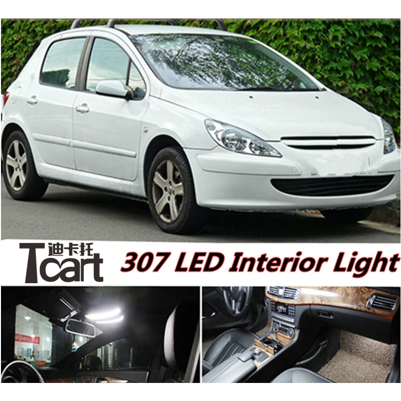 Задняя фонарь заднего багажника Tcart 7 шт. для Peugeot 307 аксессуары 2002-2011 года |