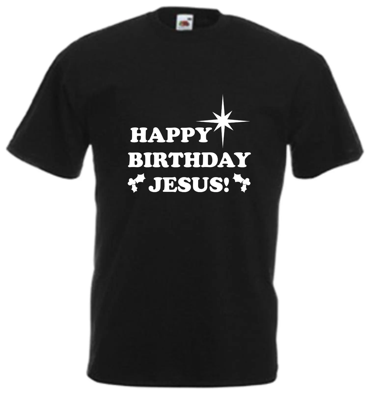 Веселая Рождественская футболка с надписью Happy Birthday JESUS Christmas | Мужская одежда