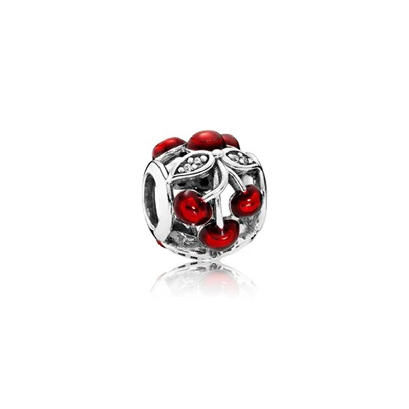 YYF original 100% S925 silver for Pandora beads fashion charm DIY jewelry gifts classic Christmas red beadspe | Украшения и