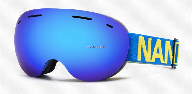 NANDN лыжные очки двойные слои UV400 Анти-туман большой Лыжная маска очки Лыжный Спорт Для мужчин Для женщин Горные лыжи сноуборд очки с Оригинальная коробка