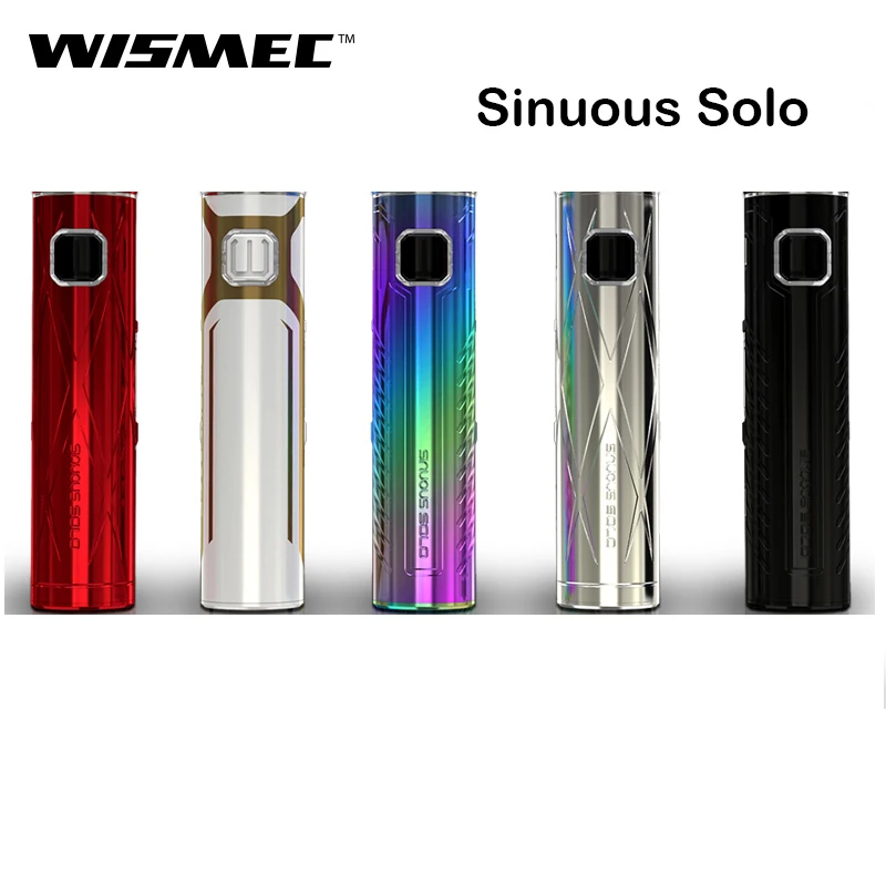 Оригинальный Wismec Sinuous Solo мод Vape с батареей 2300 мАч 40 Вт ручка поддержка AMOR NS Pro Танк