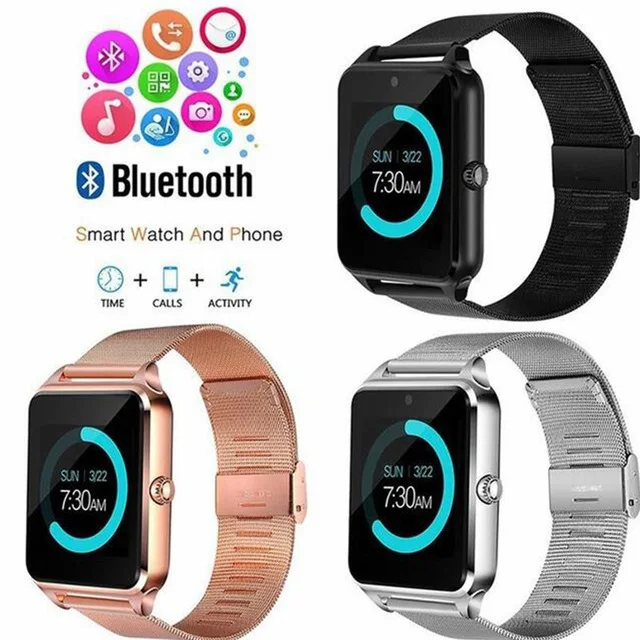 Умные часы GT08 Plus металлические со слотом для Sim карты Push сообщение подключение