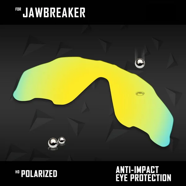 24K Gold OOWLIT Lenses Replacements For Oakley Jawbreaker Sunglasses Polarized- Multi Colors - Цвет линз: 24K Gold