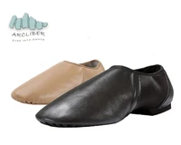 slip on jazz dance shoesgenuine leather for men women kids feature soft stretch sneakers for salsa ballet ballroom dancing