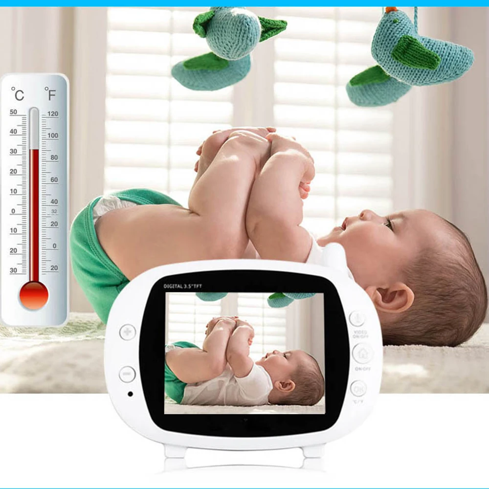 IMPORX, новинка, 3,5 дюймов, 2,4 ГГц, беспроводной цветной ЖК-дисплей, цифровой детский монитор, высокое разрешение, ночное видение, детская няня, камера безопасности
