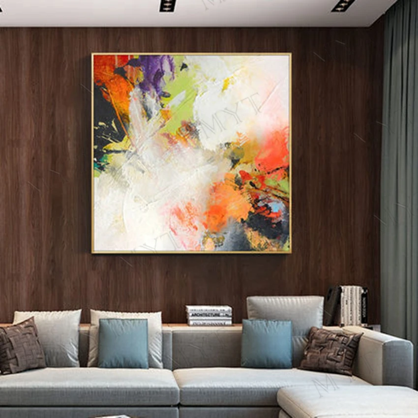 Картина маслом на холсте без рамки ручная роспись