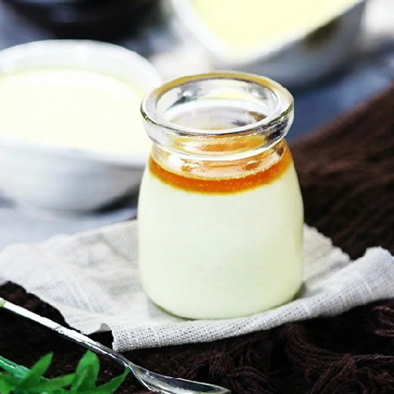 1 шт. 100 200 мл бутылка для пудинга стеклянная чашка с ремнем желе молока выпечки