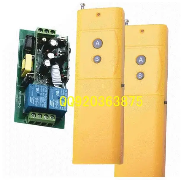 Дальние расстояния 3000 м AC 85V ~ 250V 10A 2 CH 110V RF беспроводной пульт дистанционного
