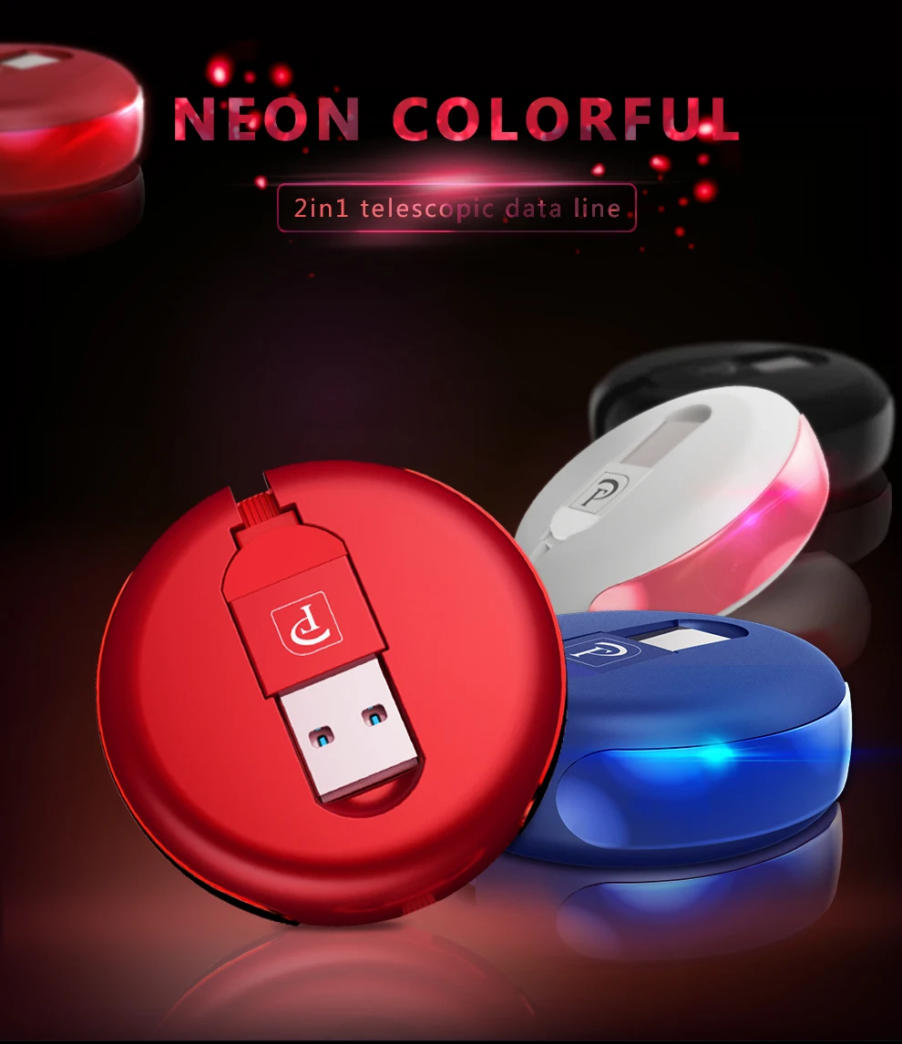 OATSBASF 2 в 1 USB кабель Micro USB и type c для samsung Xiaomi huawei выдвижной портативный Usb C для Android кабель для передачи данных