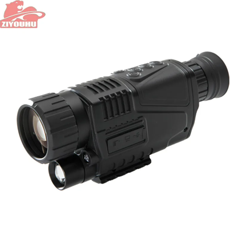 ZIYOUHU 5x40 цифровой прицел ночного видения Монокуляр 200 м Диапазон видео DVR изображения Камера Устройство для охоты область