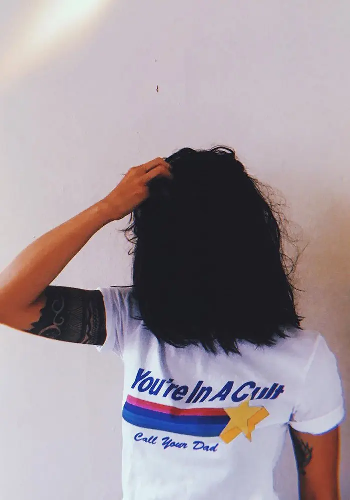 Женские футболки с забавным принтом You're In Cult Call Your Dad летние хлопковые топы