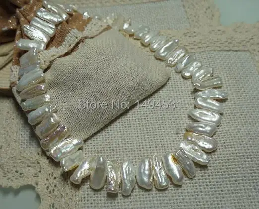 Biwa жемчужное ожерелье цвета слоновой кости из натурального пресноводного