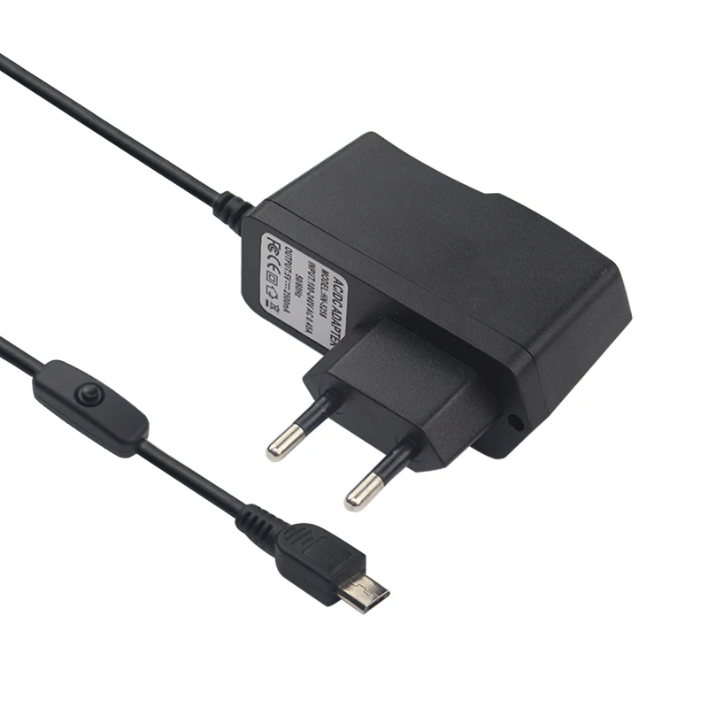 5V 2.5A Питание Raspberry Pi 3 Модель B + адаптер питания переменного тока кнопка включения