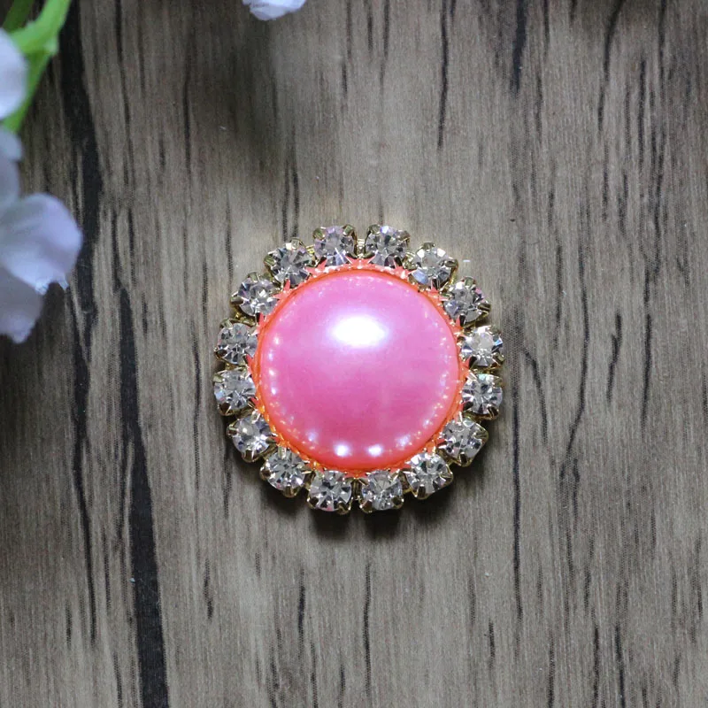 Бесплатная доставка Золотая основа 21 мм 60 шт./лот 20 цветов плоские пуговицы со