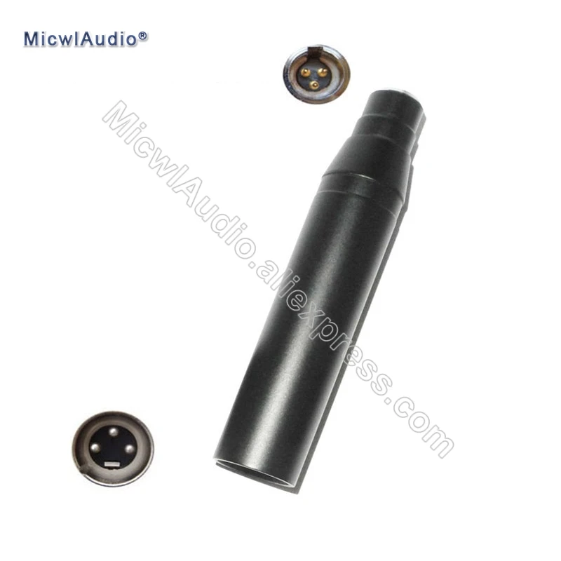 Мини XLR 3-контактный вход конденсаторный микрофон для AKG большой 3-контактный выход 10-52 вольт фантомный адаптер питания MicwlAudio Ad-004