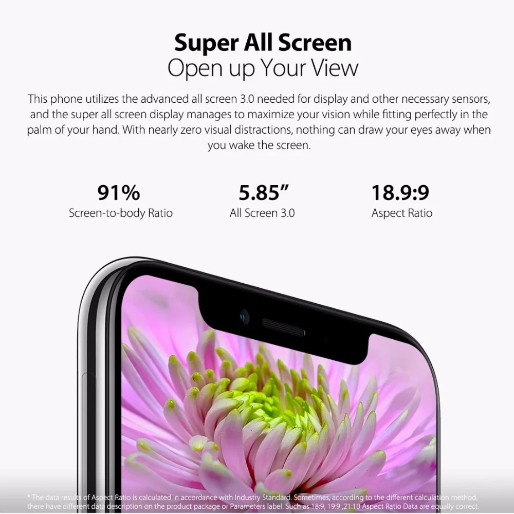 Ulefone X мобильный телефон 5 85 &quot18 9: 9 соотношение Дисплей Android 8 1 MTK6763 Octa Core 4 ГБ