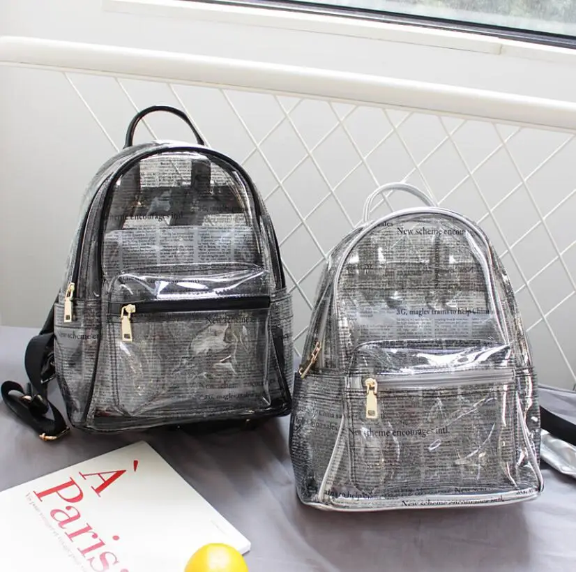 Корейский водонепроницаемый рюкзак желе Летняя Повседневная пляжная сумка для