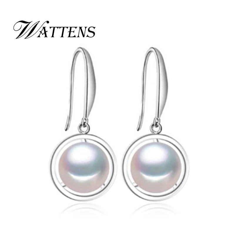 Серьги из стерлингового серебра 925 пробы серьги натурального пресноводного