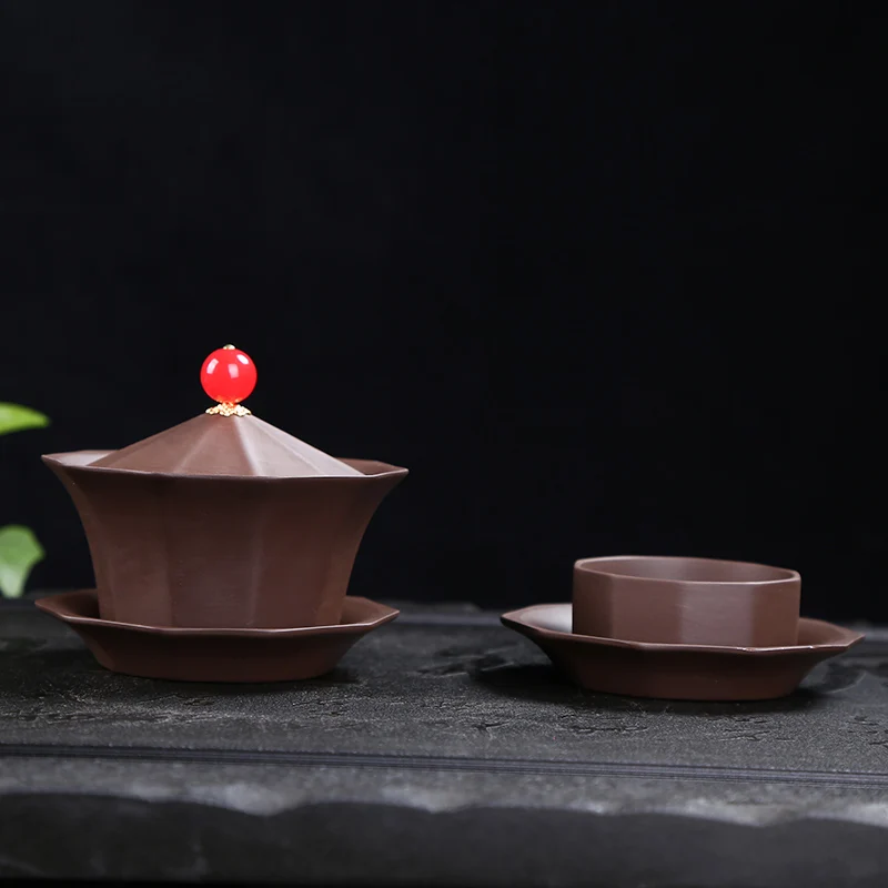Дорожный китайский инфузионный чайник портативный Gaiwan кофейная чашка посуда для
