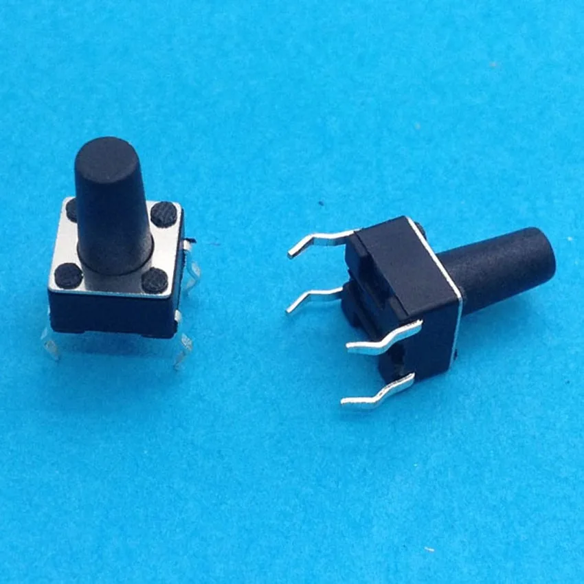 100PCS 6X6X10 DIP Tactile Tact Mini Push Button Switch Micro Momentary | Обустройство дома