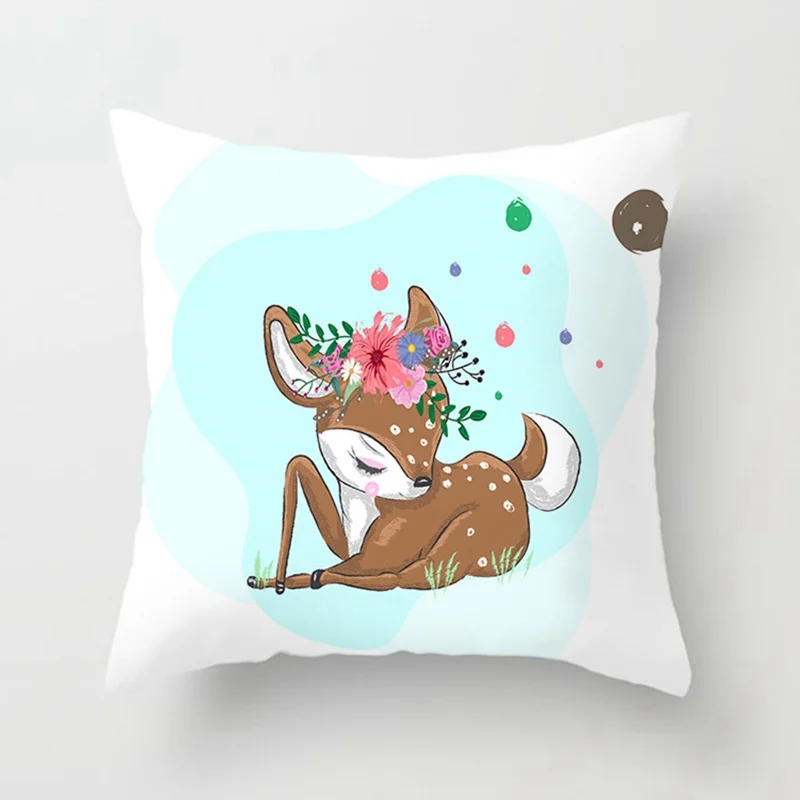 Style 3 45x45 см мультфильм Фламинго Единорог наволочка для дома Мягкий Квадратный декоративный чехол для подушки офис автомобиль диван Единорог декор наволочки - Цвет: Style 3
