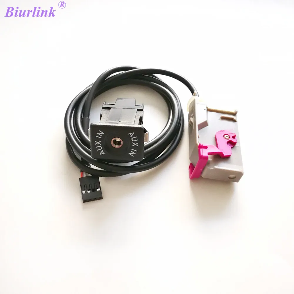 Biurlink RNSE DVD AUX IN Kit RNS E Audio Device 3 5 MM Jack Extend Adapter for AUDI Headunit|Кабели адаптеры и разъемы| |