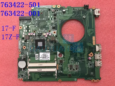 Материнская плата для ноутбука HP PAVILION 17Z F000 17 F 763422 501 001 DAY22AMB6E0 REV:E A8 6410 Y22A 100%