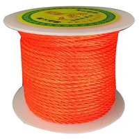 2mm neon tangerine twisted satin nylon twine cord50mroll jewelry accessories macrame rope bracelet necklace string