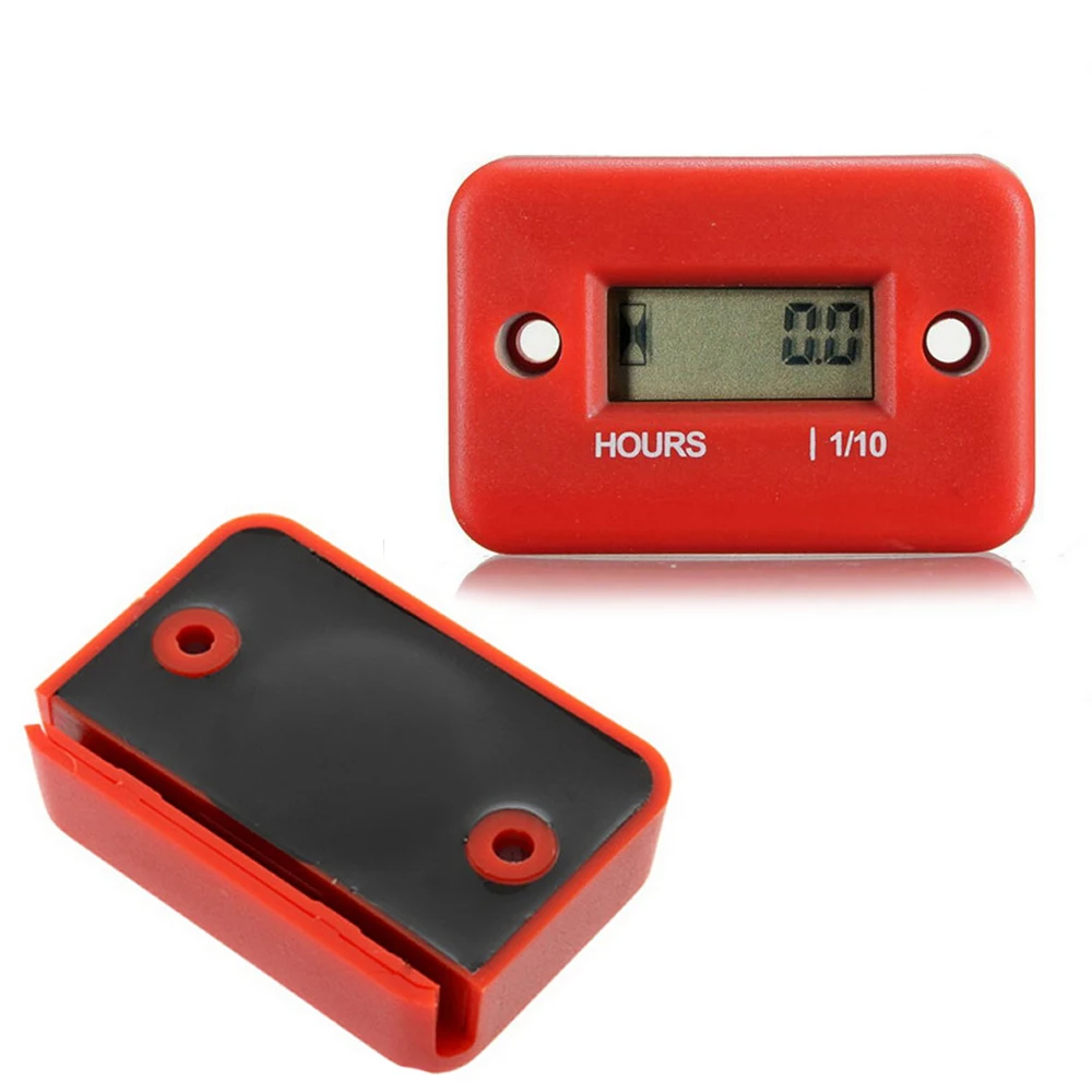 Цифровой счетчик часов двигателя Индуктивный водонепроницаемый ЖК-дисплей