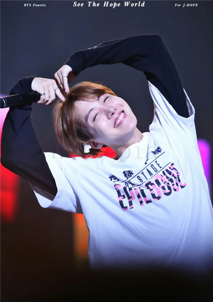 Черный Надеюсь мир плакаты J-HOPE наклейки на стену Высокое разрешение хорошее качество глянцевый бумажный Декор на стену гостиная спальня - Цвет: Черный