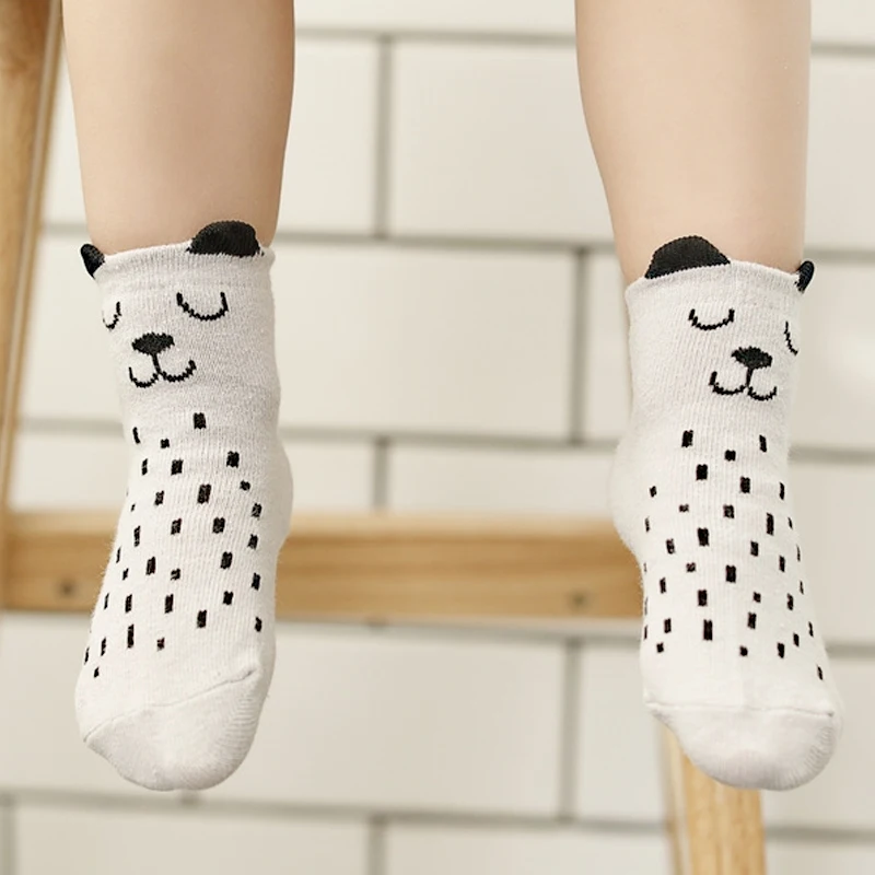 Spring Autumn Baby Socks Newborn Boys Girls Cute Toddler Anti-slip Cartoon Ears Unisex Cotton | Детская одежда и обувь