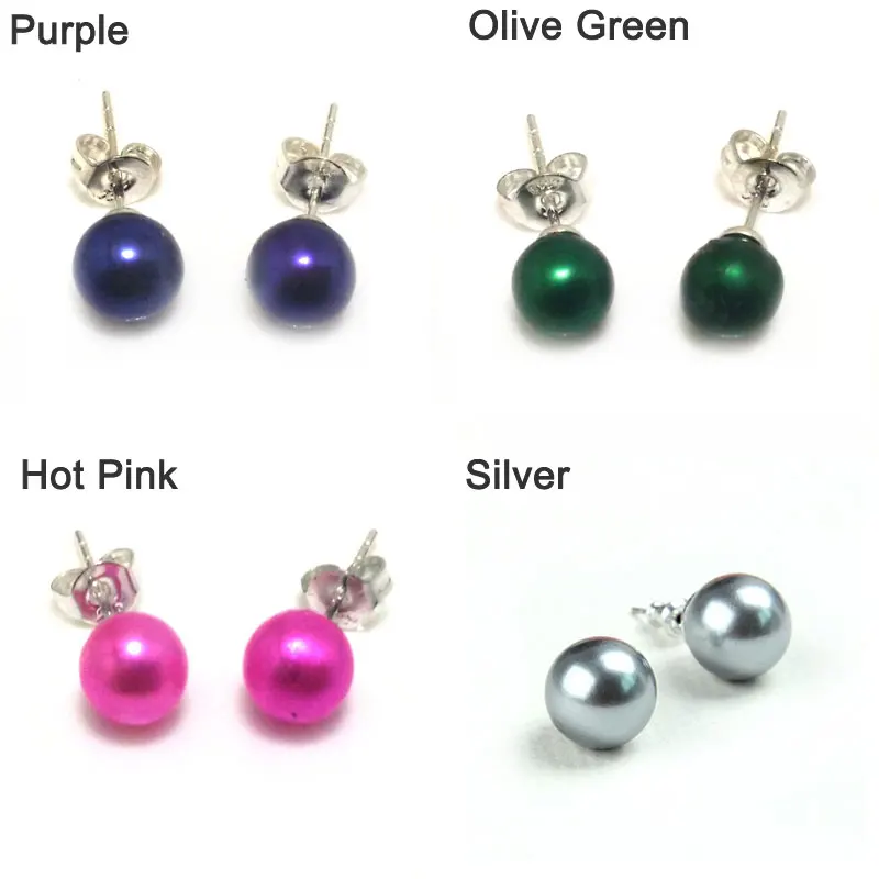 Круглые желтые фотообои AAA 6-7 мм со стандартным серебряным столбом