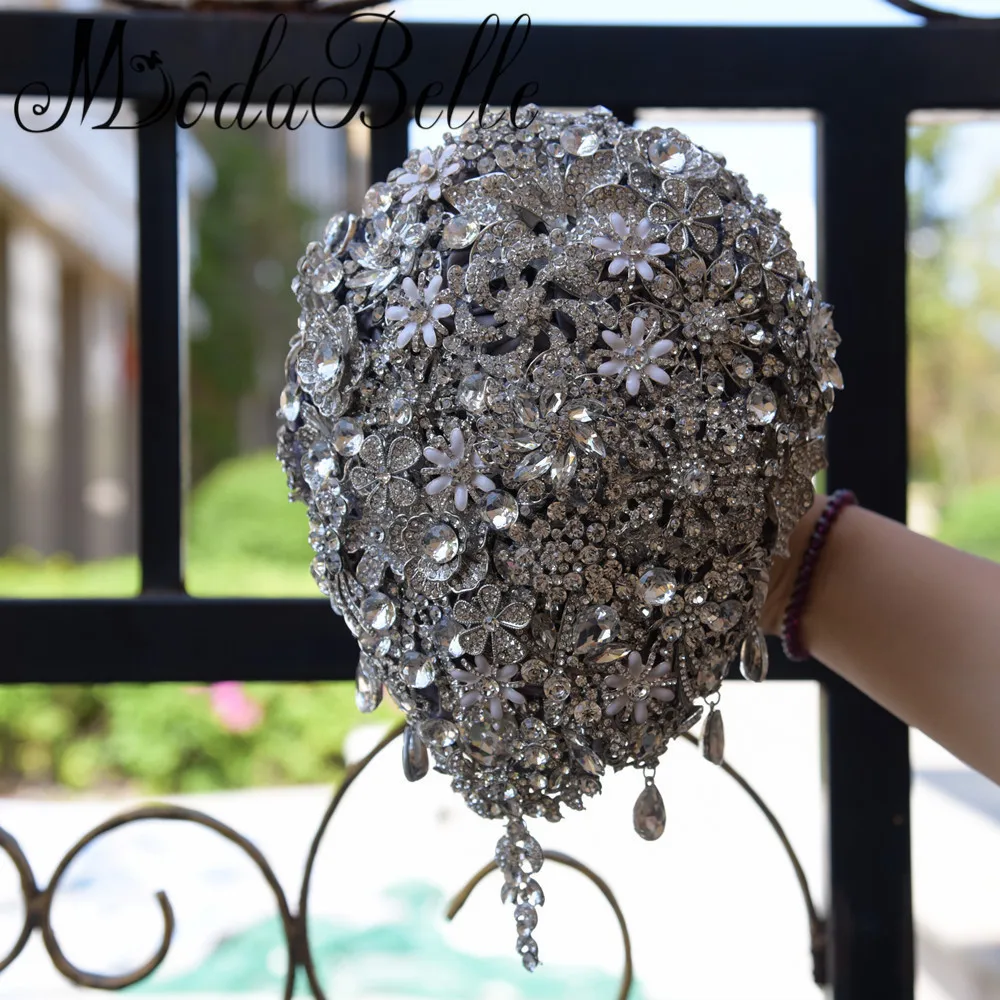 Роскошные свадебные букеты со стразами Modabelle украшенные цветы | Свадьбы и
