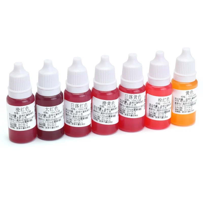 Пигмент 15 шт./компл. 10 мл цветов для эпоксидной смолы блестящий пигмент