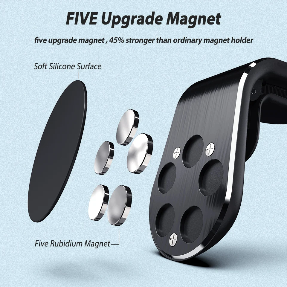 Магнитный автомобильный держатель для телефона на магните крепление