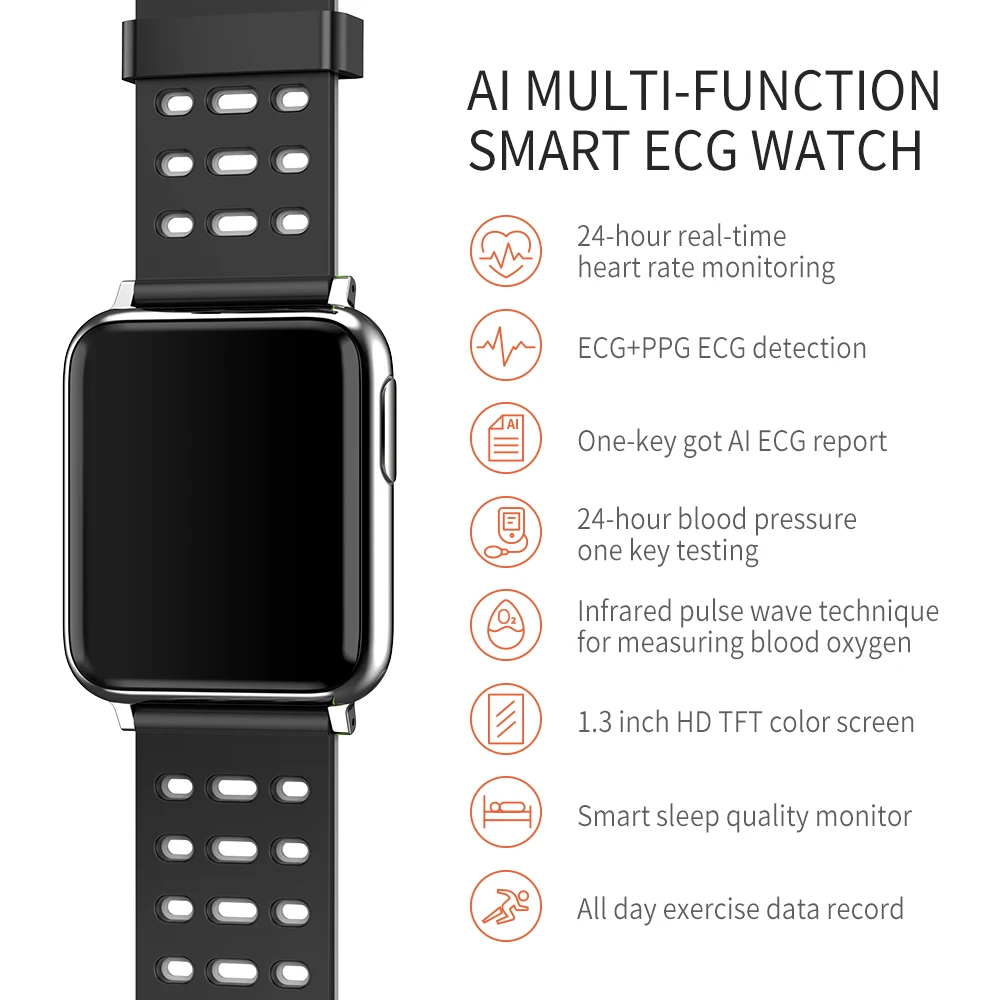 Смарт-часы Vwar ECG PPG Health IP67 водонепроницаемые спортивные часы мониторинг