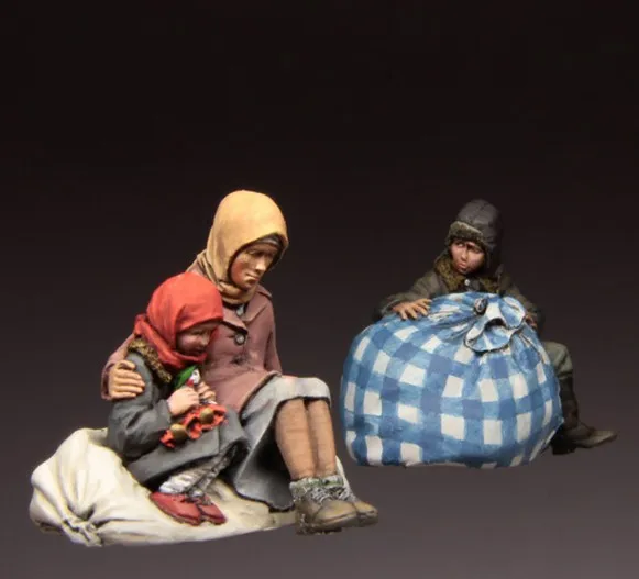 Масштабные модели 1/35 WW2 советские матери с детьми 3 группы история фигуры