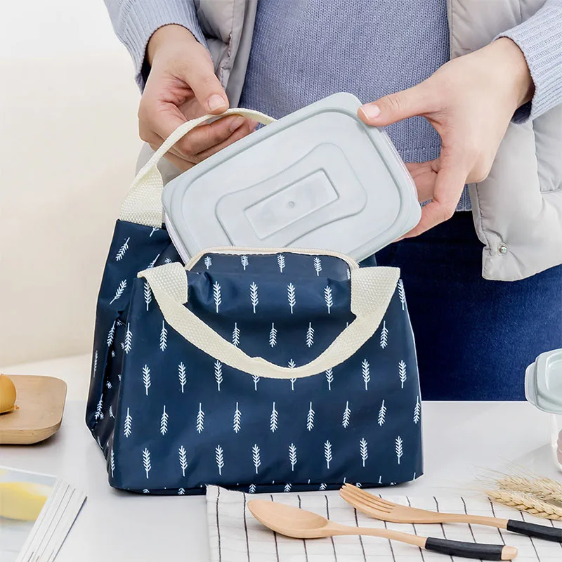 Изоляционная сумка с мультяшным фламинго водонепроницаемая для еды на вынос