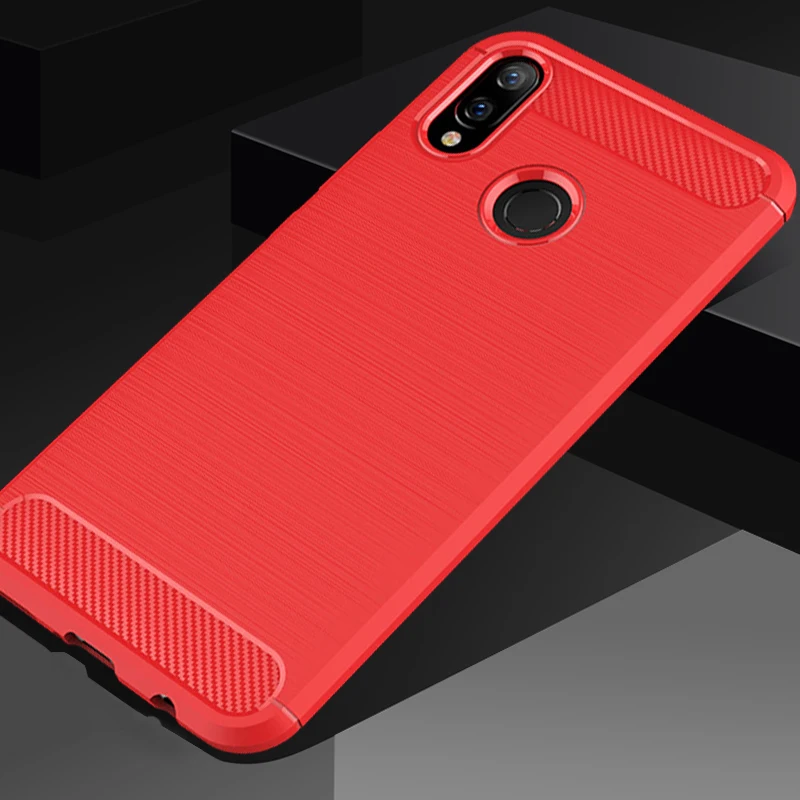 Carbon Fiber Armor Case For Huawei Honor 8X 10 9 8 7X V10 V9 Back Capa Coque Funda Bag Y7 Prime 2017 Fashion Shell |