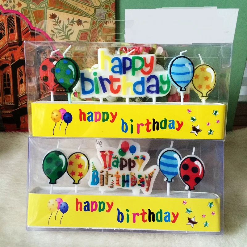 Новые креативные ароматизированные свечи на день рождения воздушные шары