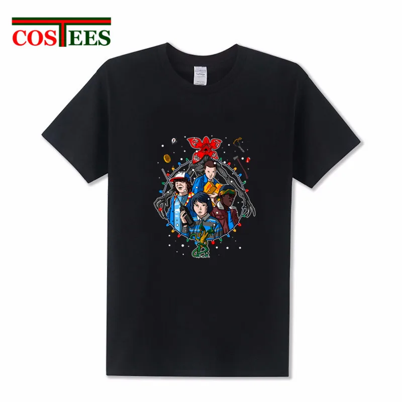 2018 новый дизайнер ТВ шоу анимированная серия camiseta странные вещи Футболка Мужская