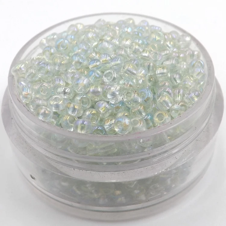 Оптовая продажа 22 г 2 мм чешские Стекло Лот Цвет Фул AB круглые прокладные бусины