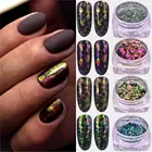 1 коробка 3D хлопья-Хамелеон сделай сам, блестки для ногтей, блестящий порошок, зеркальный хромовый пигмент, листы для дизайна ногтей, украшения