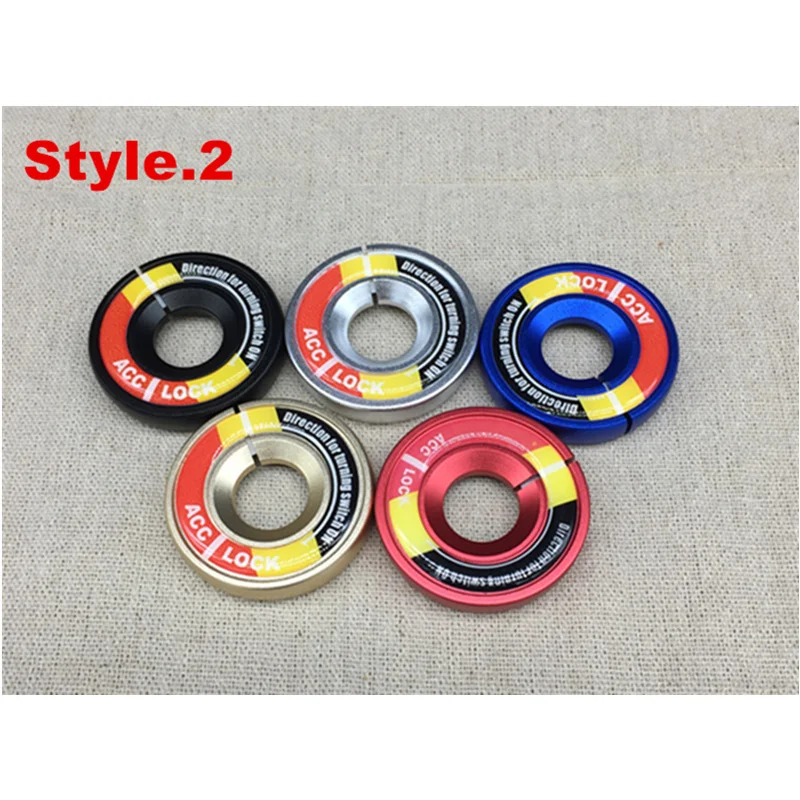 Carbon Fiber Ignition Key Ring Cover Stickers for VW Volkswagen Golf 6