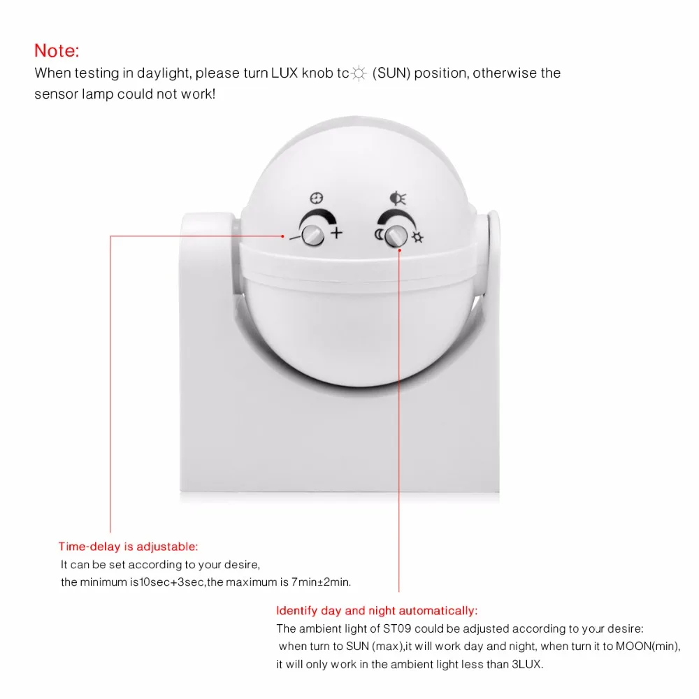 Высокая чувствительность 180 градусов 110 В 240 фотопереключатель DIY Smart Security