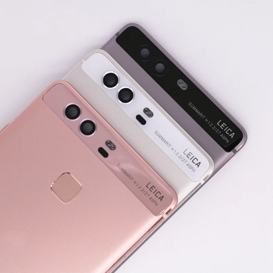 Задняя крышка с отпечатком пальца для HUAWEI P9 задняя аккумулятора + Боковая кнопка