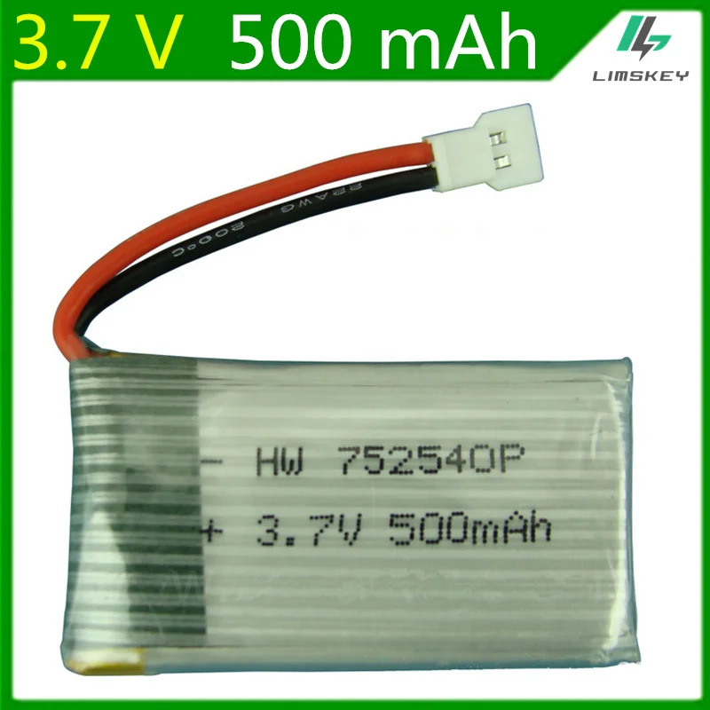 Литий-полимерный аккумулятор 3 7 в 500 мАч для Syma X5C X5SC M68 Cheerson CX-30 Quadrocopter 752540 | Игрушки
