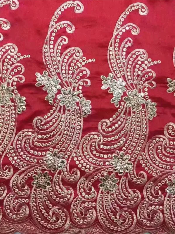 Кружевная ткань в нигерийском стиле с блузка Розовая вышивка георгианская