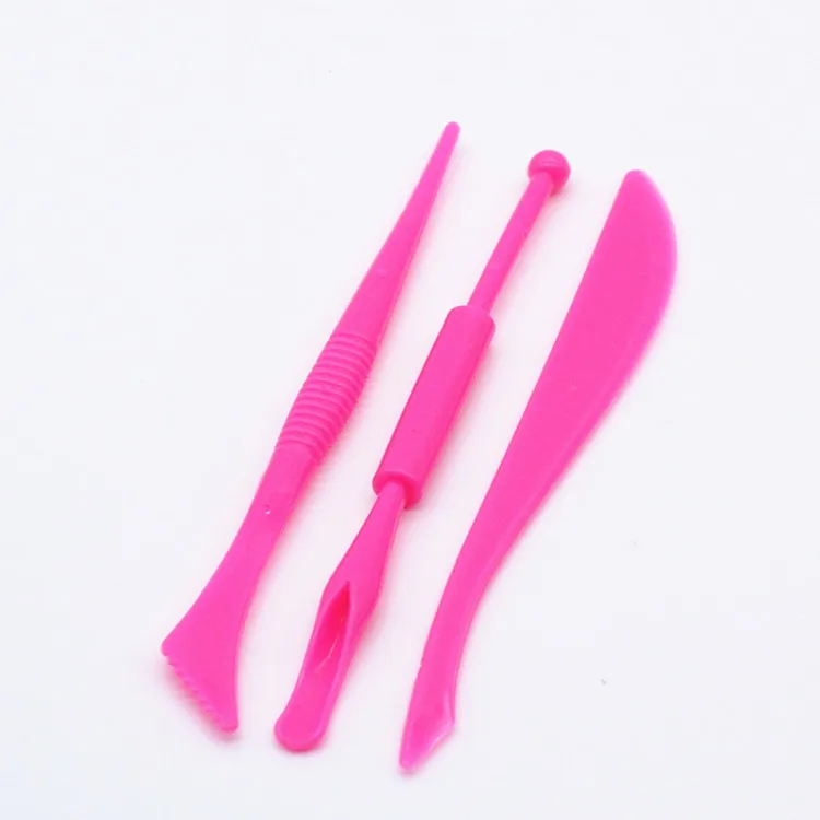 3 шт. пластиковые инструменты для моделирования цветная глина|clay plasticine|mold toycolored